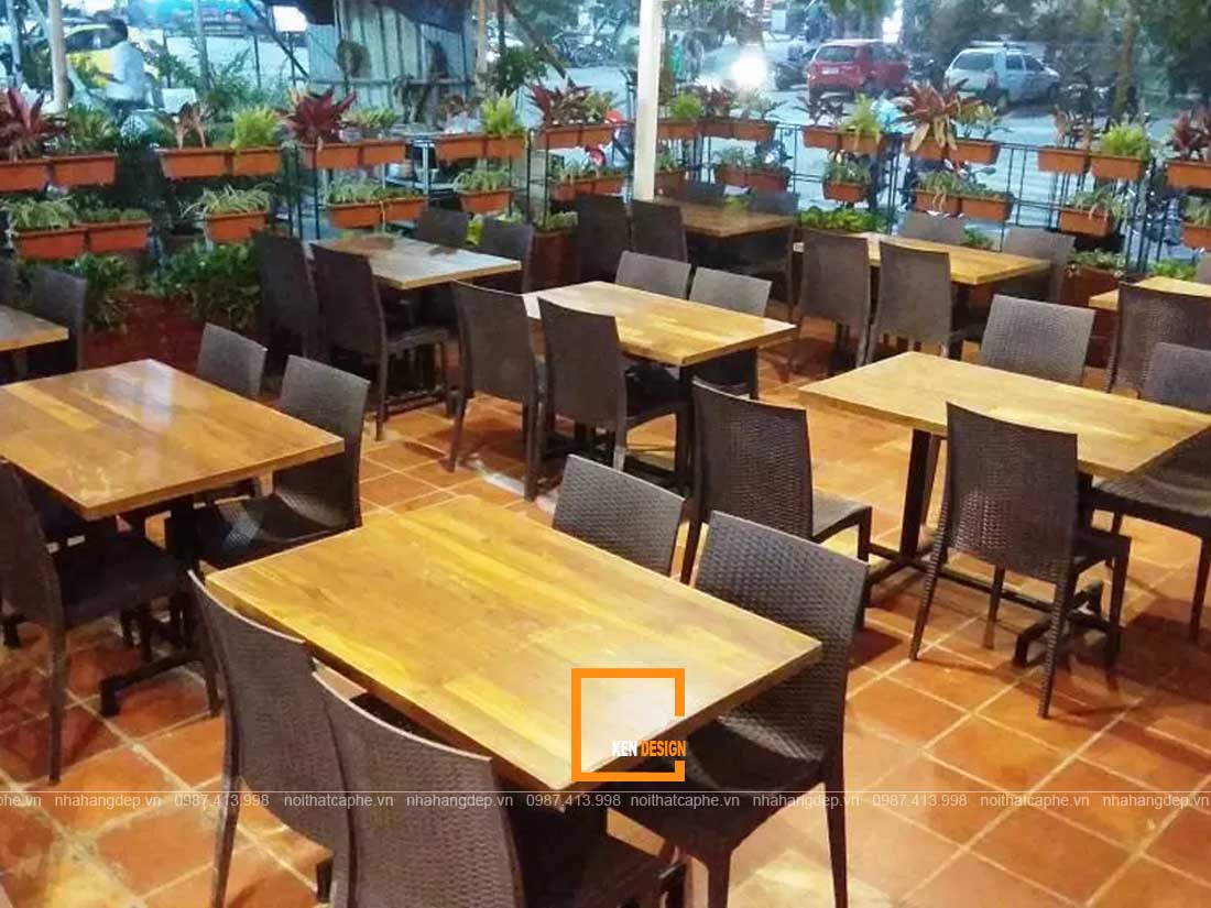 thiết kế quán cafe phong cách rustic